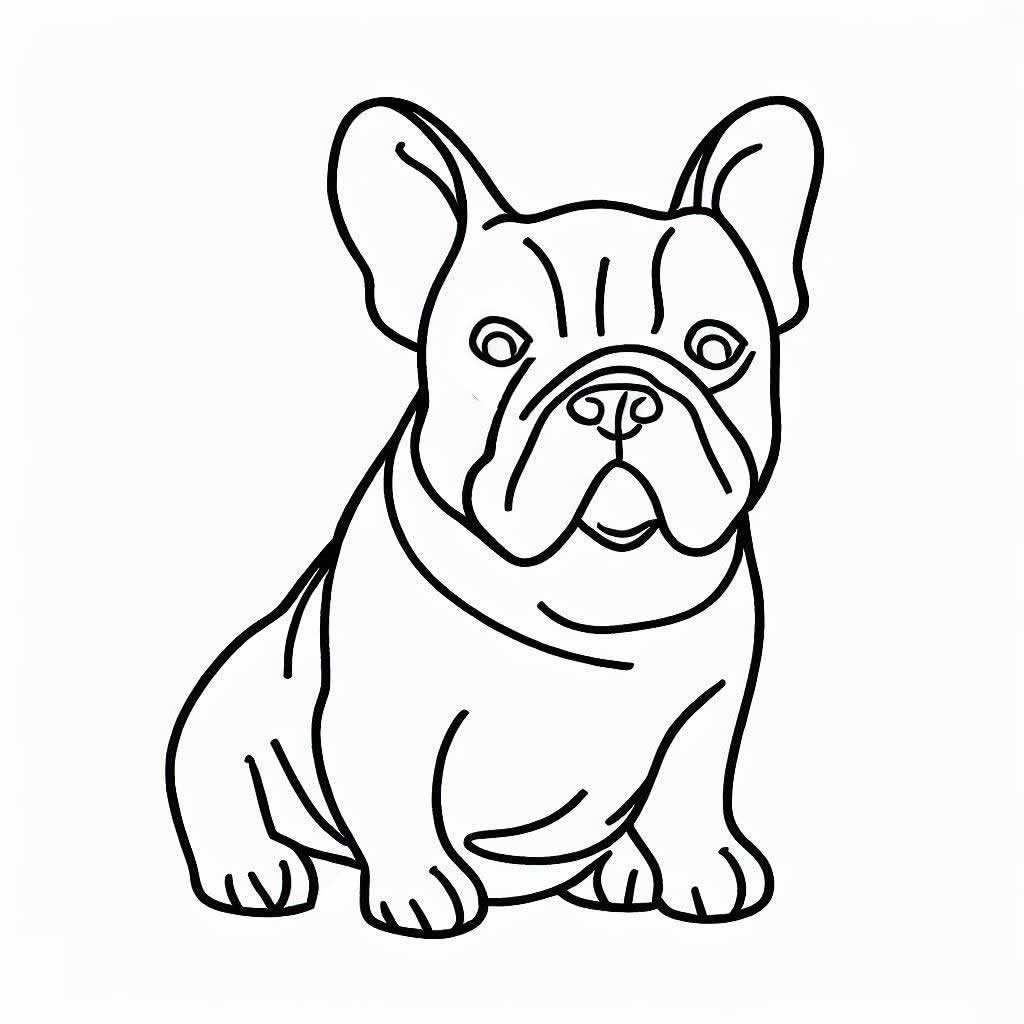 Pobarvanka francoskega buldoga