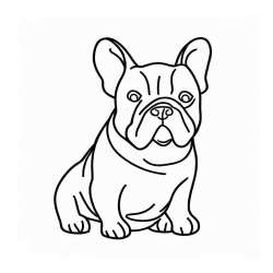 Pobarvanka francoskega buldoga