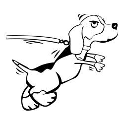 Pobarvanka kužka na sprehodu