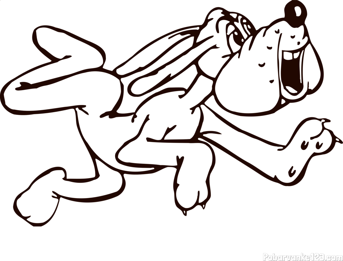 Pobarvanka veselega kužka