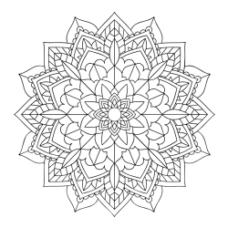 Čudovita pobarvanka mendale