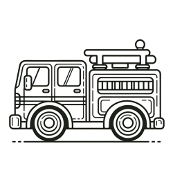 Lepa pobarvnak gasilskega avta