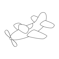 Pobarvanka letala s propelerjem