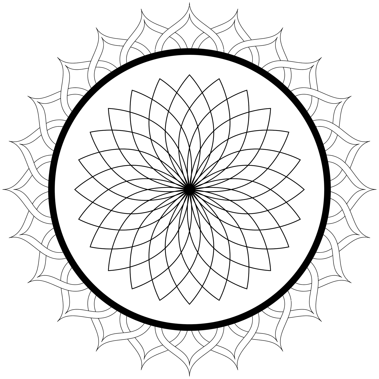 Pobarvanka mandale 2