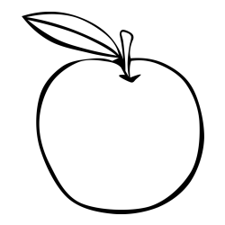 Otroška pobarvanka jabolke