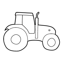 Otroška pobarvanka traktorja