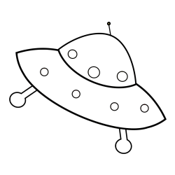 Otroška pobarvanka vesoljskega plovila