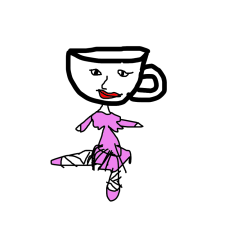 Pobarvana pobarvanka - balerina kapučina