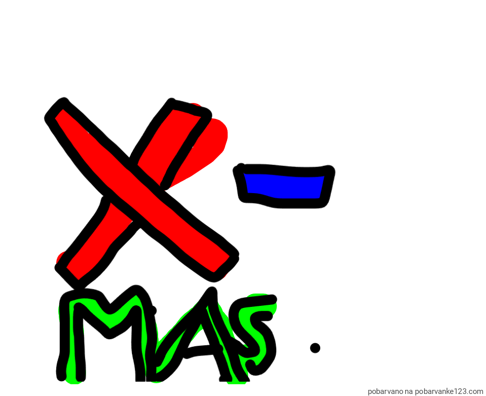 POBARVANA POBARVANKA - božič