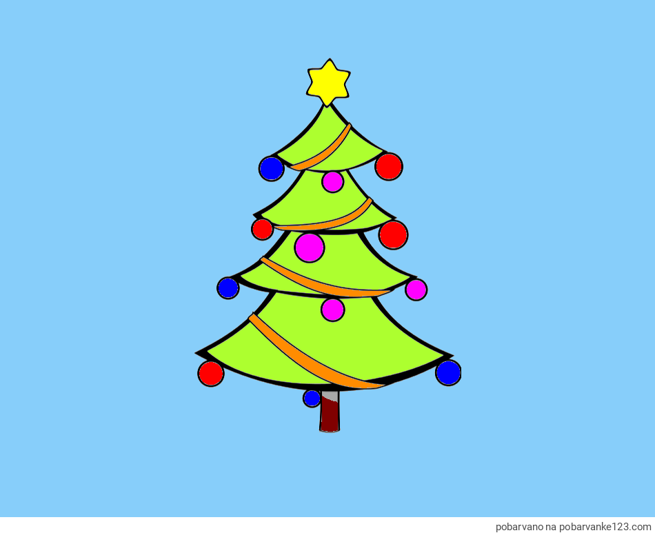POBARVANA POBARVANKA - Božična smreka