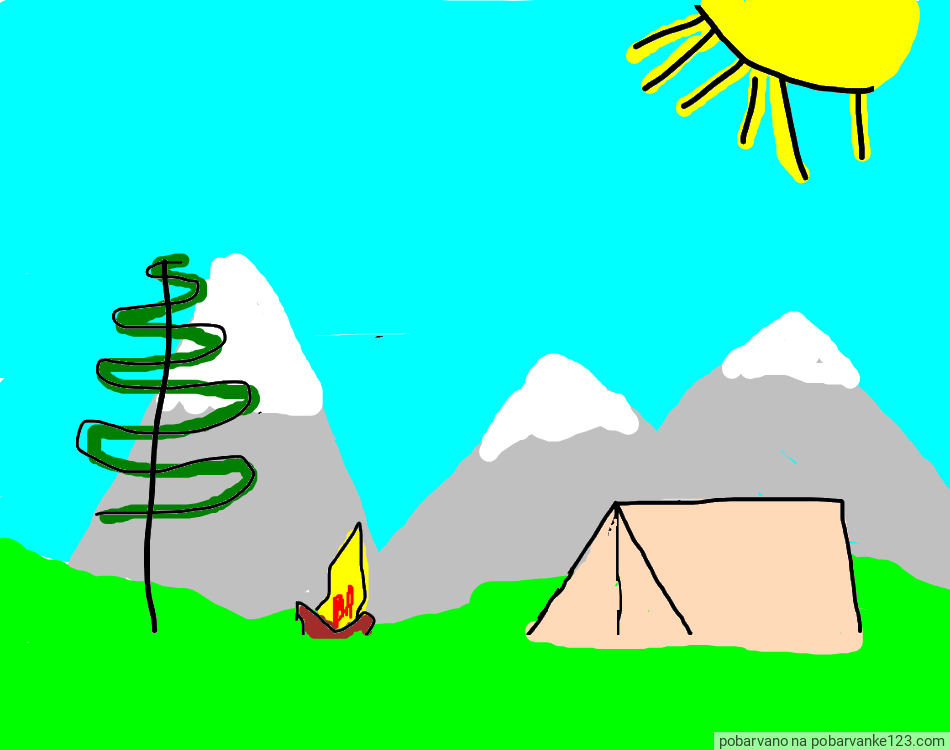 POBARVANA POBARVANKA - carsko kampiranje