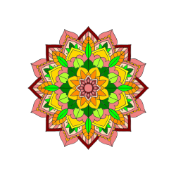 POBARVANA POBARVANKA - Čudovita pobarvanka mendale