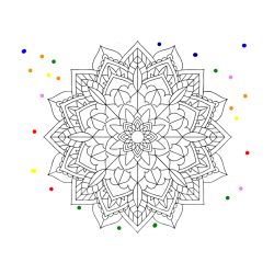 POBARVANA POBARVANKA - Čudovita pobarvanka mendale