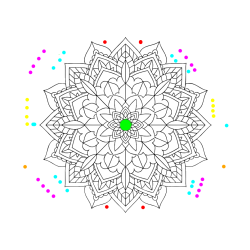 POBARVANA POBARVANKA - Čudovita pobarvanka mendale