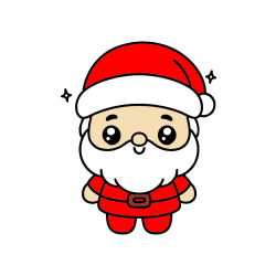 POBARVANA POBARVANKA - Enostavna otroška pobarvanka Božička