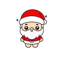 POBARVANA POBARVANKA - Enostavna otroška pobarvanka Božička