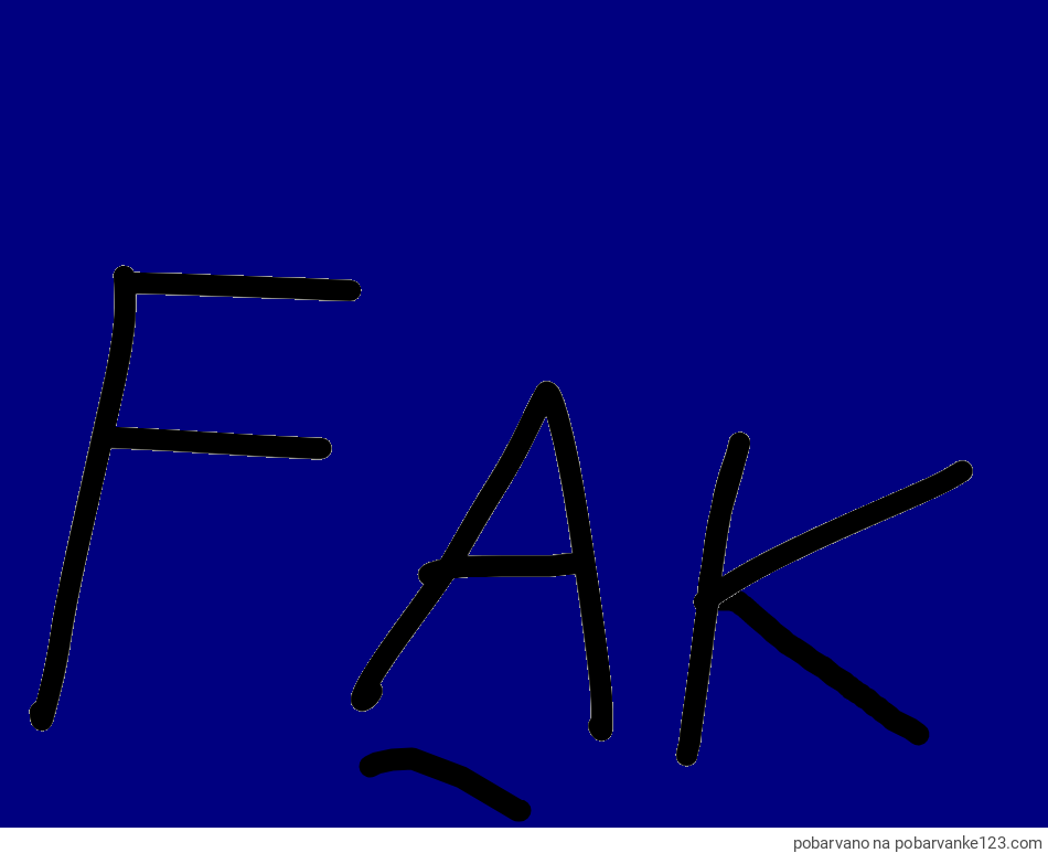 POBARVANA POBARVANKA - FAK YOU