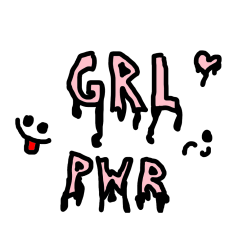 Pobarvana pobarvanka - girl pawer