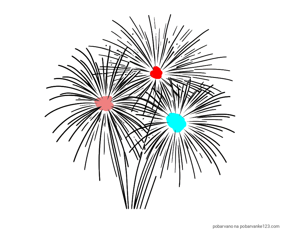 POBARVANA POBARVANKA - Lepa pobarvanka ognjemeta