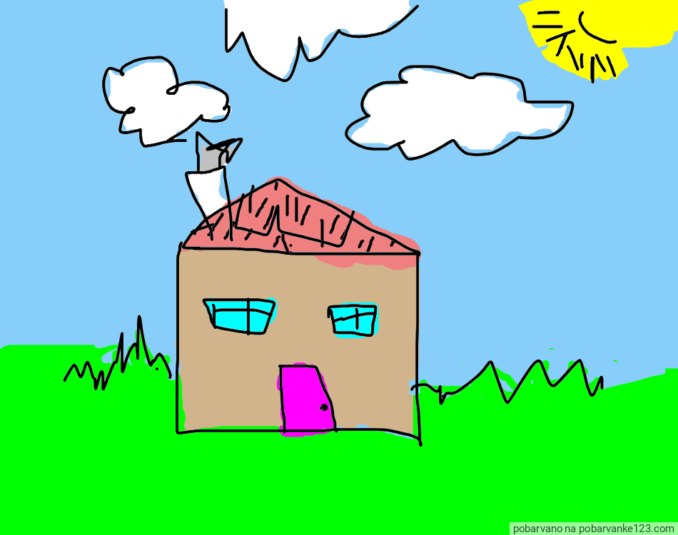 POBARVANA POBARVANKA - Moja hiša