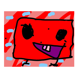 Pobarvana pobarvanka - Obraz smeško (gost)