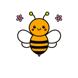 POBARVANA POBARVANKA - Otroška pobarvanka čebele