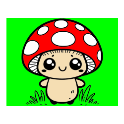 POBARVANA POBARVANKA - Otroška pobarvanka gobe