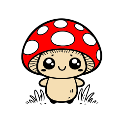 POBARVANA POBARVANKA - Otroška pobarvanka gobe