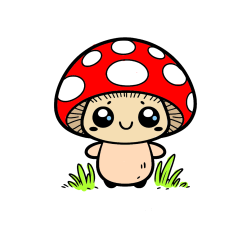 POBARVANA POBARVANKA - Otroška pobarvanka gobe