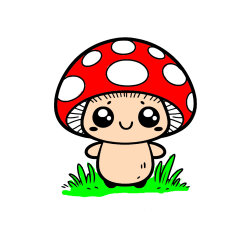 POBARVANA POBARVANKA - Otroška pobarvanka gobe