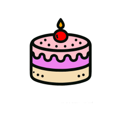 POBARVANA POBARVANKA - Otroška pobarvanka majhne torte