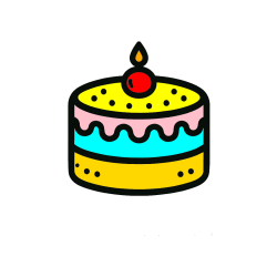 POBARVANA POBARVANKA - Otroška pobarvanka majhne torte