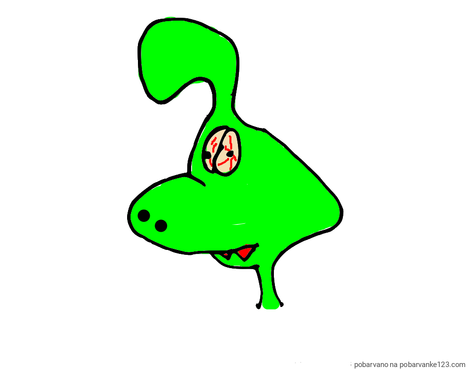 POBARVANA POBARVANKA - Otroška pobarvanka pošasti