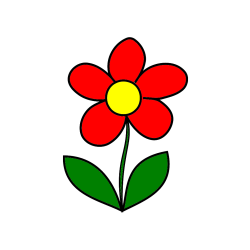 POBARVANA POBARVANKA - Otroška pobarvanka rože