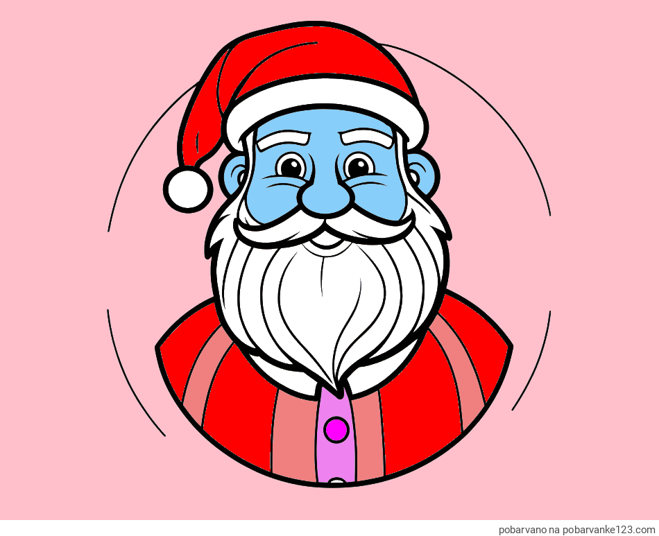 POBARVANA POBARVANKA - Otroška pobarvanka veselega Božička