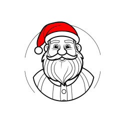 Pobarvana pobarvanka - Otroška pobarvanka veselega Božička