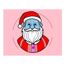 Pobarvana pobarvanka - Otroška pobarvanka veselega Božička