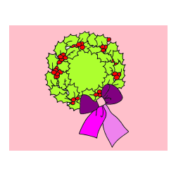 Pobarvana pobarvanka - Pobarvanka adventni venček