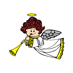 POBARVANA POBARVANKA - Pobarvanka angelčka