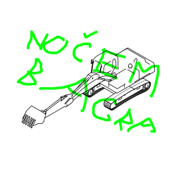 POBARVANA POBARVANKA - Pobarvanka bagra