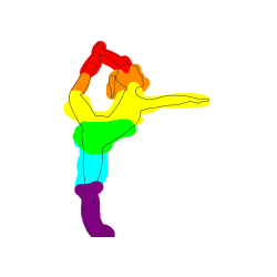 POBARVANA POBARVANKA - Pobarvanka baletke med ogrevanjem