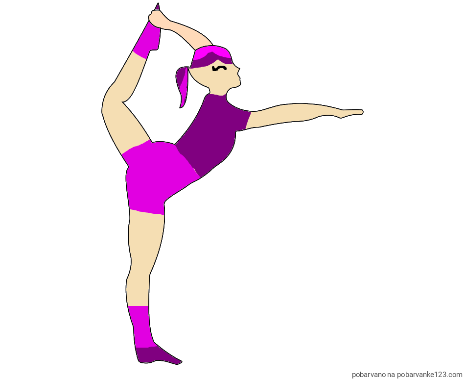 POBARVANA POBARVANKA - Pobarvanka baletke med ogrevanjem