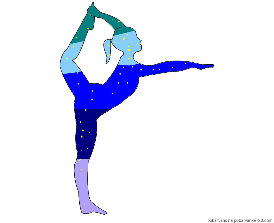 POBARVANA POBARVANKA - Pobarvanka baletke med ogrevanjem