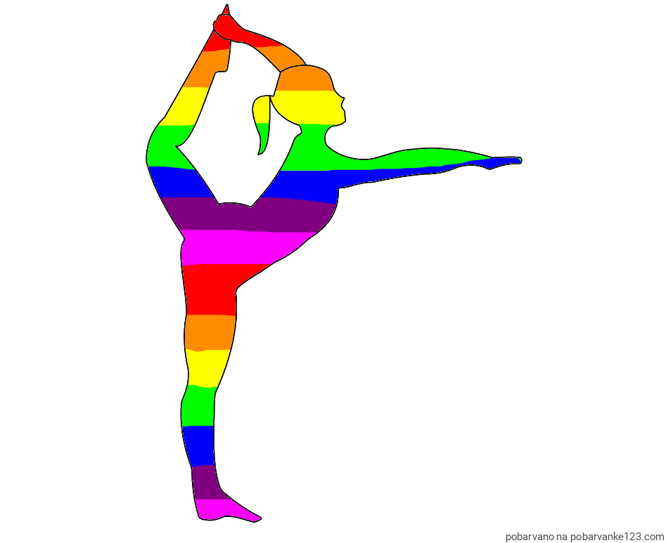 POBARVANA POBARVANKA - Pobarvanka baletke med ogrevanjem