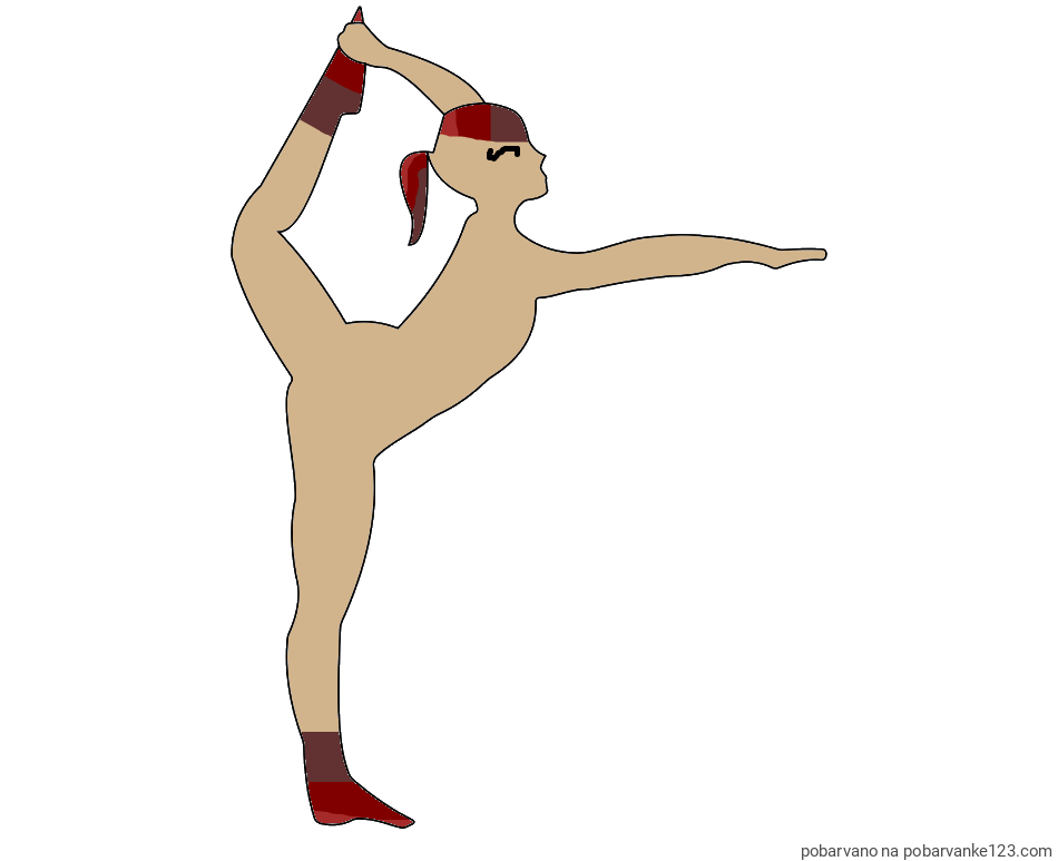 POBARVANA POBARVANKA - Pobarvanka baletke med ogrevanjem