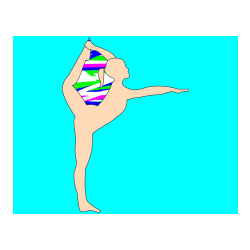 POBARVANA POBARVANKA - Pobarvanka baletke med ogrevanjem