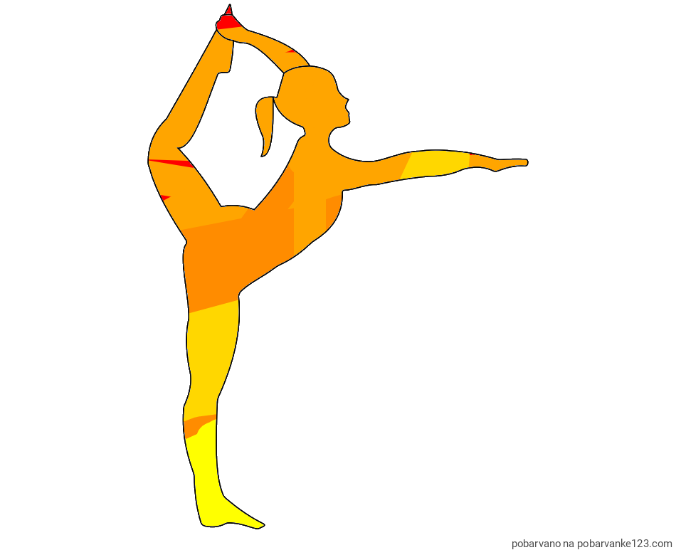 POBARVANA POBARVANKA - Pobarvanka baletke med ogrevanjem