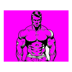 POBARVANA POBARVANKA - Pobarvanka bodybuilder-ja