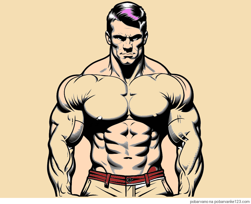 POBARVANA POBARVANKA - Pobarvanka bodybuilder-ja