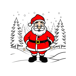 POBARVANA POBARVANKA - Pobarvanka Božička v gozdu